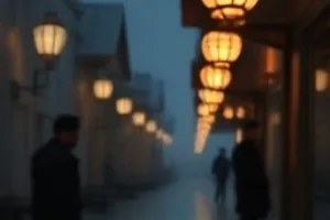 《晨跑第七街》手持跟拍画面，防抖处理后的呼吸感残留