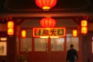 《风铃与旧书店》午后斜射光柱画面，浮尘颗粒与书架层次